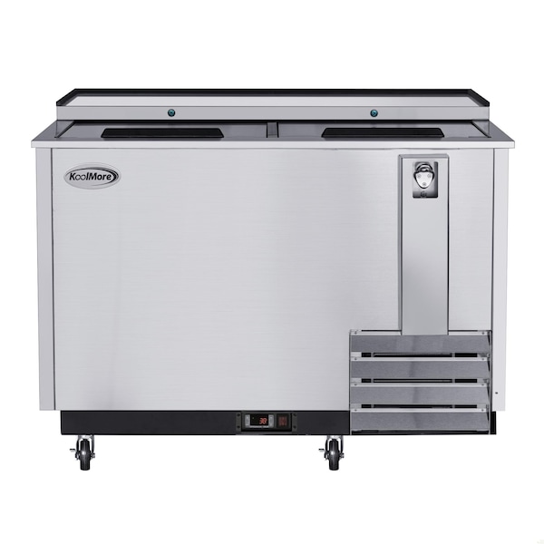 Koolmore 50 in. Commercial Bottle Cooler in Stainless-Steel with Built-In Opener, ETL Listed, 14 cu. ft. KM-BOC50-SS - main