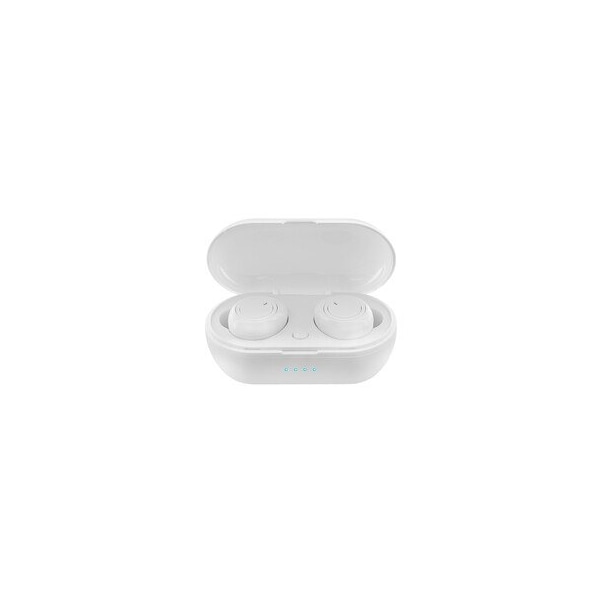 Cable Wholesale Bluetooth Wireless Earbuds w/ Charging Case, White 5002-407WH - main