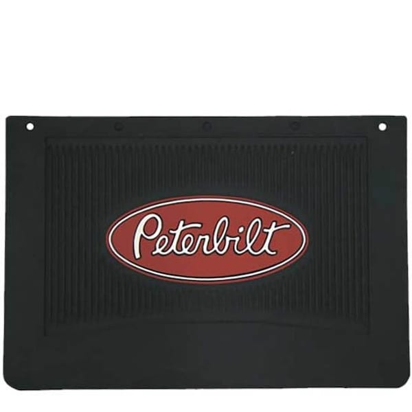 Ilc Replacement For Peterbilt 386 Year 2012 12X18In Rectangle Black Rubber Peterbilt Logo Mud Flap WZ-EKV6-E - main
