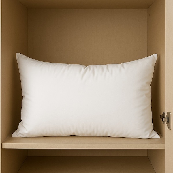 Homeroots 13" X 21" White Lumbar Cotton Down Blend Throw Pillow Insert 608271 - main