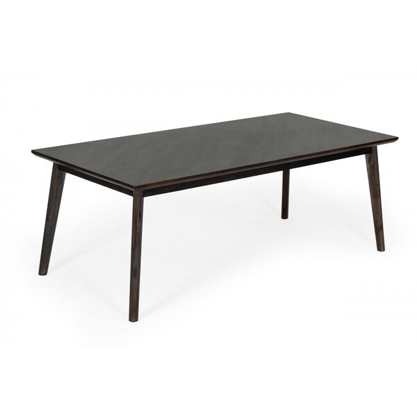 Homeroots 83" Dark Brown Solid Wood Dining Table 486022 - main