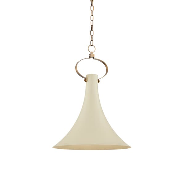 Troy Lighting Radcliff 1 Light Pendant 18 In. Patina Brass F1518-PBR/SSD - main