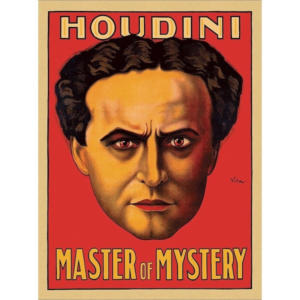 Homeroots 11" X 14" Houdini Master Of Mystery Vintage Magic Poster Wall Art 393348 - main