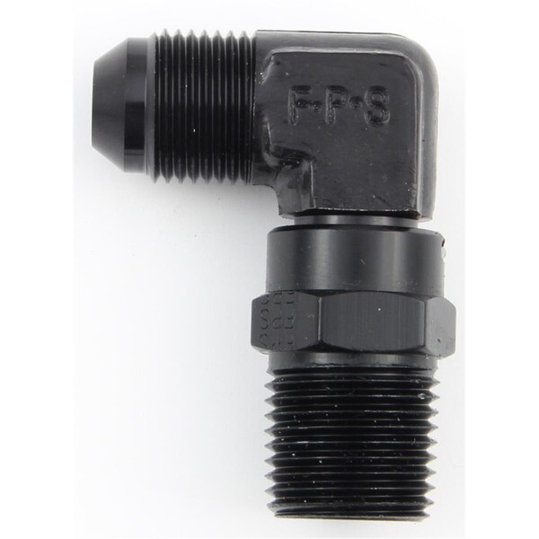 Fragola 499166-BL 90 deg -06 AN Male to 0.38 in. NPT Male Swivel Adapter Fitting, Black FRG499166-BL - main