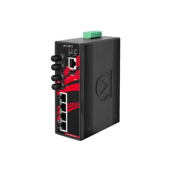Antaira LMP-0602-ST-M6, Port Industrial PoE+ Light Layer 3 Managed Ethernet Switch, with 4*10/100Tx LMP-0602-ST-M-V2 - main