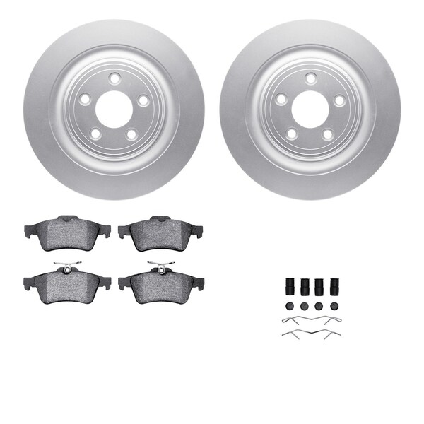 Dynamic Friction Co DFC GEOSPEC Coated Rotors with 5000 Brake Pads - Ceramic and Hardware 4512-20042 - main