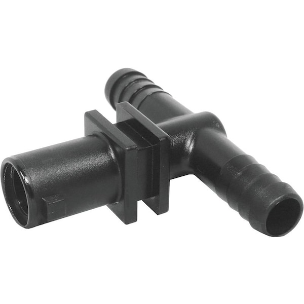 Green Leaf Y8231011 Dry Boom Nozzle Body Tee, 3/4 in, Quick x Hose Barb, 7 psi Pressure, EPDM Rubber Y8231011 2PK - main