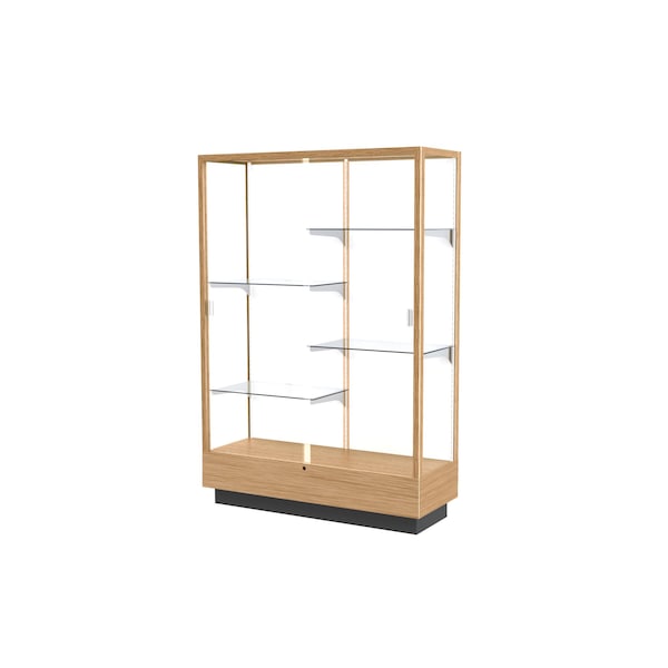 Ghent Floor Case 48x70x18, White, Natural Maple 891M-WB-H - main