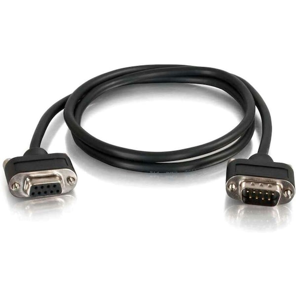 C2G 6FT SERIAL RS232 DB9 CABLE WITH LOW PROFILE CONNECTORS M/F - IN-WALL CMG-RATED 52157 - main