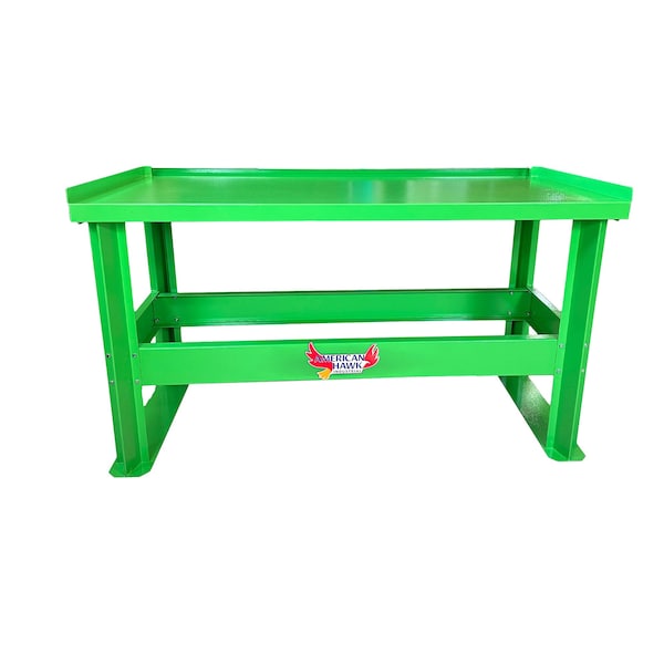 American Hawk Industrial Automotive Transmission Teardown Table - Green Auto Shop Table WDT-95-GRN - main