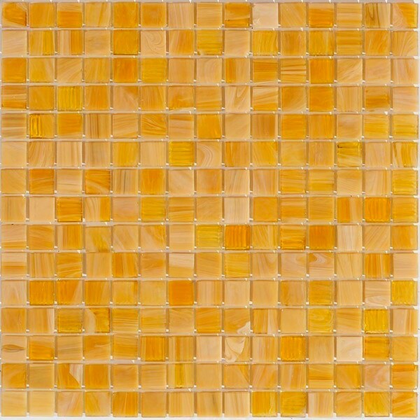 Apollo Tile Celestial 12 in. x 12 in. Glossy Golden Yellow Glass Mosaic Wall and Floor Tile 20 sqft/case, 20PK APLST88BG310A - main