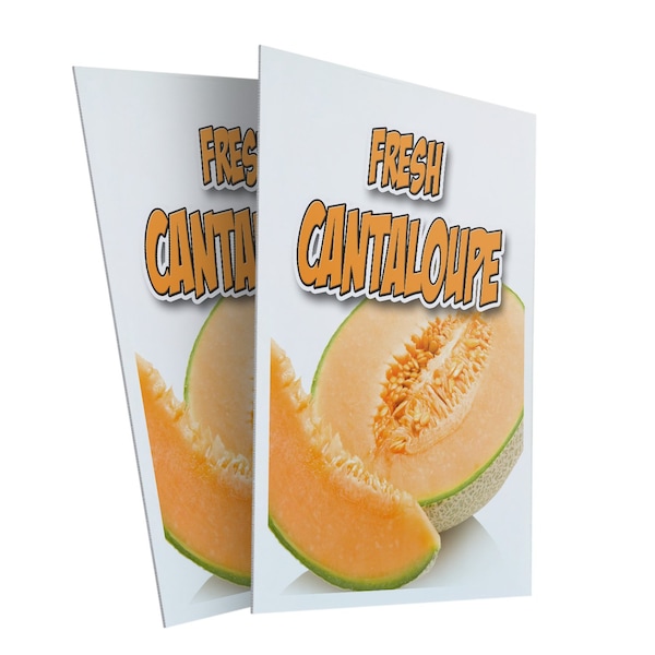 Signmission Fresh Cantaloupe, Plastic Signs Only 24 Inch x 36 Inch, Corrugated Plastic, 2PK CSB-2436-2PACK-Fresh Cantaloupe - main