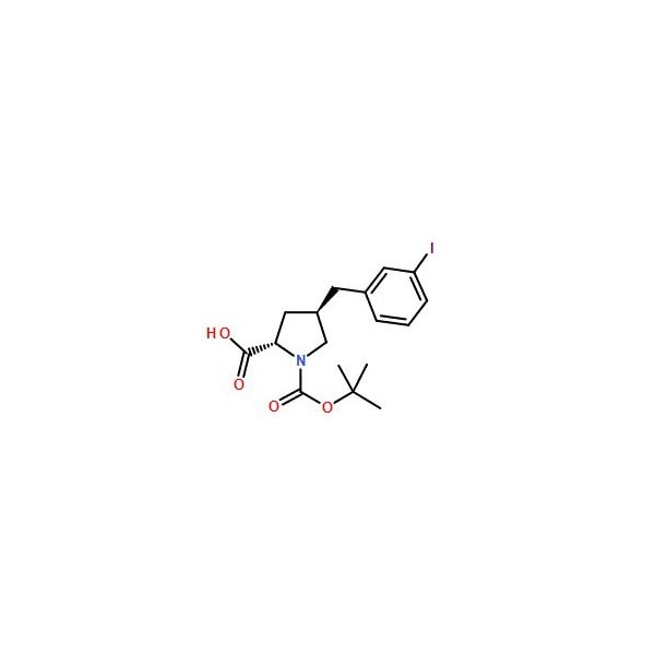 Ak Scientific (2S, 4R)-1-(tert-Butoxycarbonyl)-4-(3-iodobenzyl)pyrrolidine-2-carboxylic acid (100mg), CAS 959580-9 6670AC-100mg - main