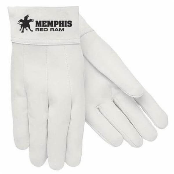Mcr Safety Premium Grade MIG/TIG Welding Gloves, 2XL, Premium Grain Goat Skin Leather, White 4911 - main