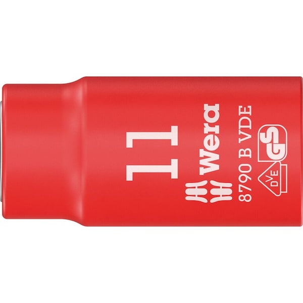 Wera 8790 B VDE Zyklop 3/8 in socket, insulated, 18 x 46 mm 5004962001 - main