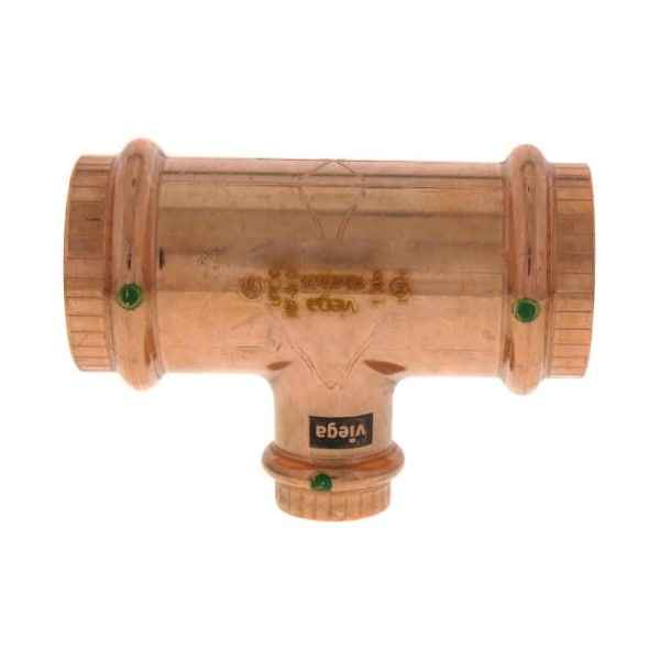 Viega ProPress tee P1 1.5 P2 1.5 P3 0.75 copper 77462 - main