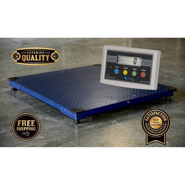 Prime Systems New Heavy Duty Floor Scale industrial warehouse 1000 lbs Capacity 2'x2' 24x24 PS-1k2424 - main