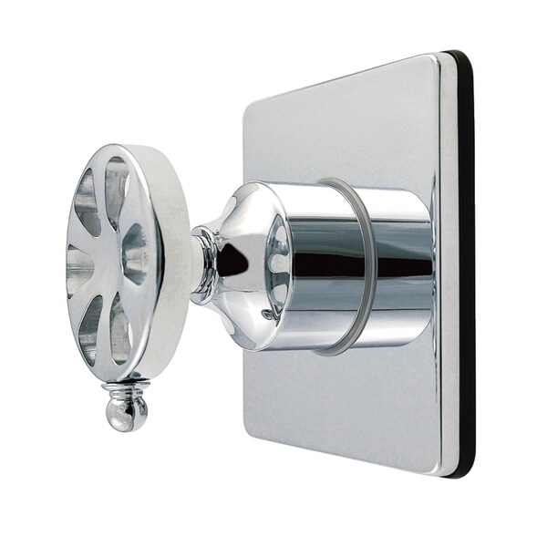 Kingston Brass Single-Handle Six-Way Diverter Valve with Square Trim Kit, Polished Chrome KS4041RX - main