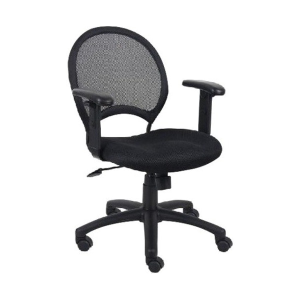 Boss Chair, 25 in W 25" L 38-1/2" H, Adjustable, Mesh Seat B6216 - main