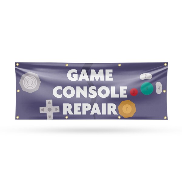 Signmission Game Console Repair, 36 Inch x 96 Inch, Vinyl Banner B-96-30667 - main