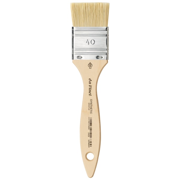 Da Vinci SYNTHETIC Mottler Brush, Synthetic Hog, Acrylic & Oil, Flat, Series 2429, Size 40 VA-2429_40 - main