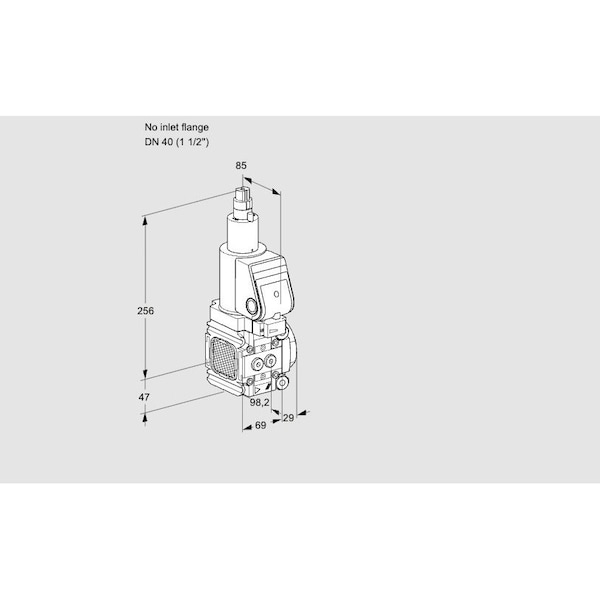 Honeywell Kromschroder Gas Solenoid Valve - VAS-VCS Series, Auto Shut-Off, 500 mbar, IP65 Rated KS88006530 - main
