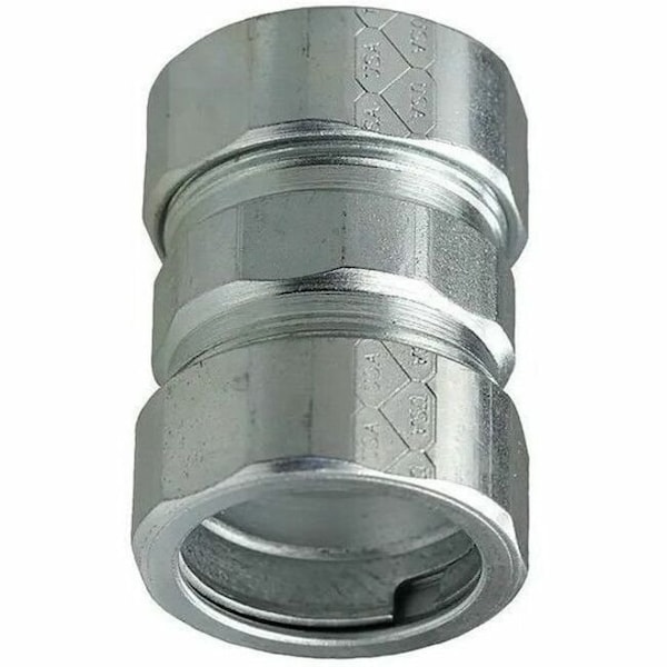 Dottie Conduit Fitting Coupling, 1-1/2 in, Threadless, Alloy Steel, Zinc Plated NTC150 - main