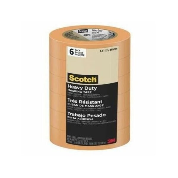 Scotch Contractor Masking Tape, 0.94INX60YD, PK9 2020-24AP9 - main
