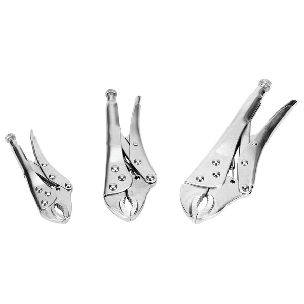 Performance Tool 3 pc. Locking Plier Set, Drop Forged Steel, Wire Cutters W1107DB - main