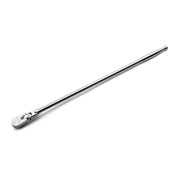 Capri Tools 3/8 in. Drive Fine 90-Tooth Locking Flex-Head Ratchet, Extra Long Chrome Handle CP90C38FXL - main