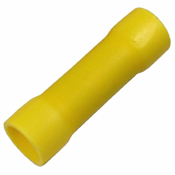 Pico Wiring Accessories Pico Vinyl Flare-Insulated Butt Connector with Butted Seam Barrel, 12-10 AWG Yellow, 14PK 1900KT - main