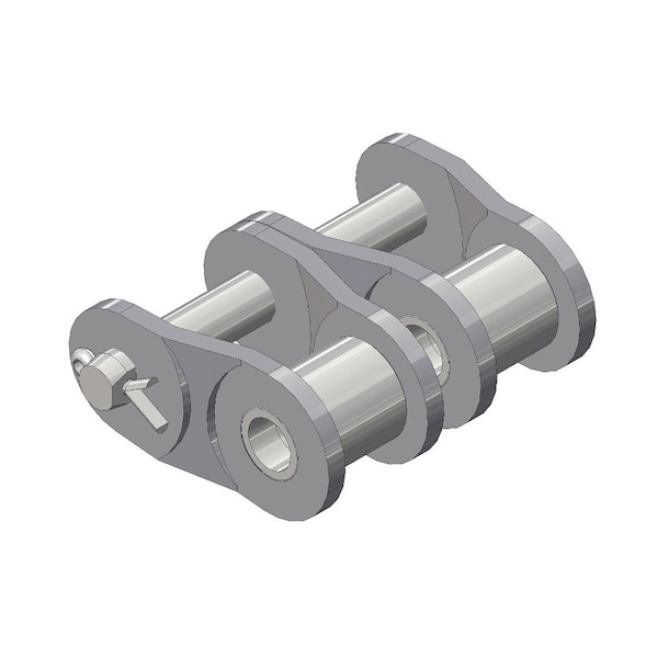 Senqcia Hi-Max Double Strand Cotter Pin Offset Link, 50-2 chain, 5/8 P, 0.2 Dia Pin 50-2HMOL - main
