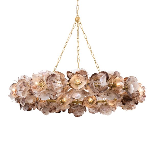 Corbett Lighting Galle 20 Light Chandelier in Vintage Gold Leaf Finish 543-54-VGL - main