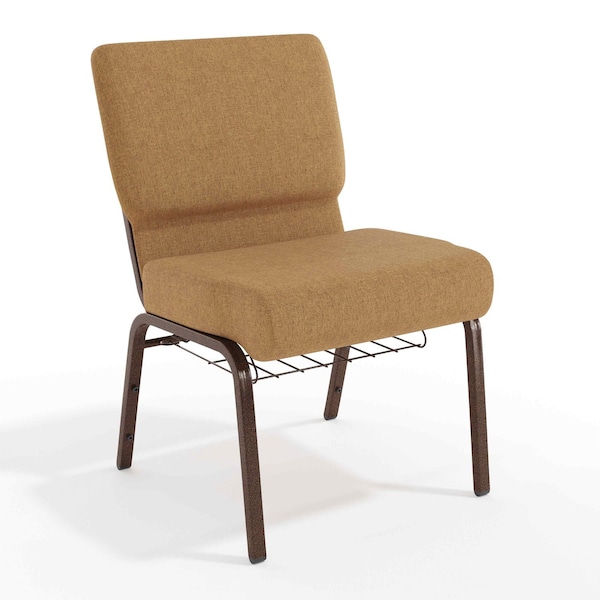 Flash Furniture Hercules Church Chair, 21-1/4 in W 25" L 33" H, Fabric Seat FD-CH0221-4-CV-BN-BAS-GG - main