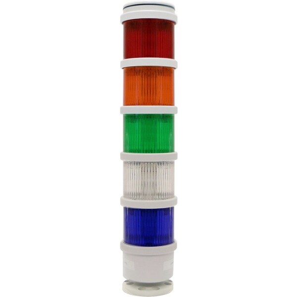 Edwards Signaling Tower Light Module, 120V AC, Red, 70 mm Dia., 3 1/8 in Height, LED, 270BC Series 270LEDSR120A - main