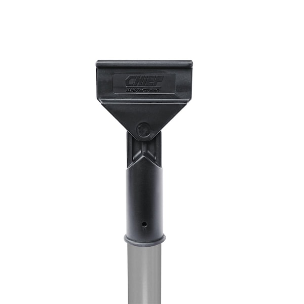 Chief Clean Power Stick dust mop handle on 60" gray steel handle, 12PK PWRSTICKSTEELGR - main