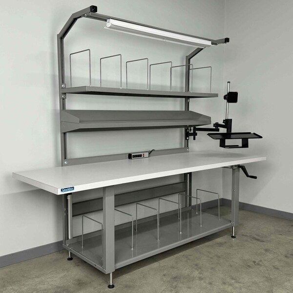 Stackbin Hand Crank Packing Work Bench, 96"W, 1000l 4-8PACK-3E-VB - main