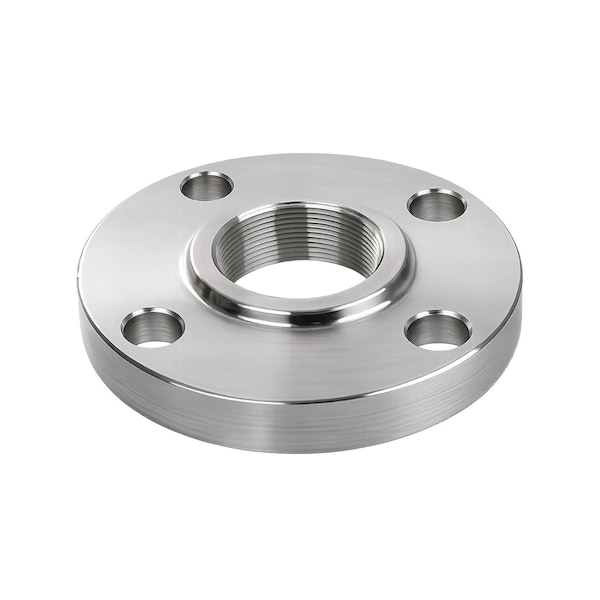 Msi Products 3 in 150 lb Raised Face Threaded Flange, 304 Stainless Steel, 4 Bolt Holes, 7.5 in OD A3460048 - main