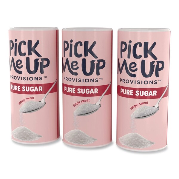 Pick Me Up Provisions Pure Sugar, 20 oz Canister, 3PK PM62433/94205 - main
