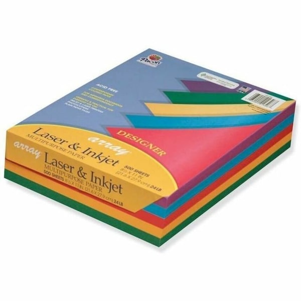 Pacon Colored Paper - Pacon 101346 - 8-1/2" x 11" - 24 lb - Assorted - 500 Sheets/Ream 101346 - main