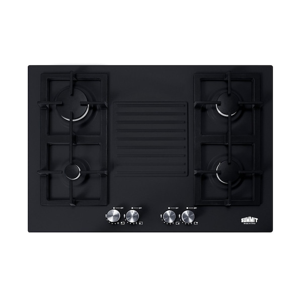 Summit 30in Wide 4-Burner Gas Cooktop GC432B - main