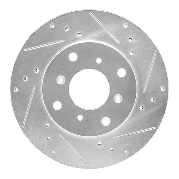 Dynamic Friction Co DFC Brake Rotor - Drilled and Slotted - Silver 631-59021R - main