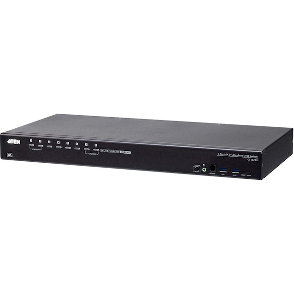 Aten CS19208 8-Port USB 3.0 4K DisplayPort KVM Switch with Rack Mounting Kit CS19208 - main