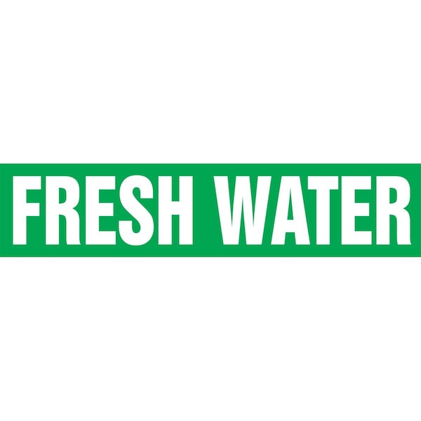 Accuform ASME ANSI PIPE MARKER FRESH WATER RPK331STC - main