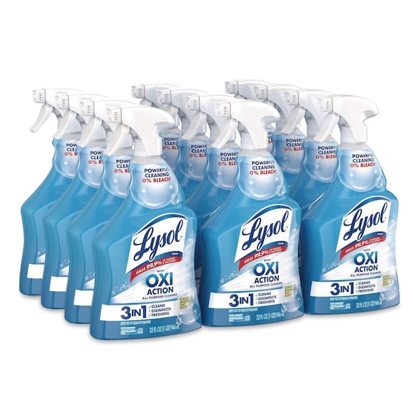 Lysol Cleaners & Detergents, Trigger Spray Bottle, 32 oz, Citrus Sparkle Zest, 9 PK 19200-89289 - main