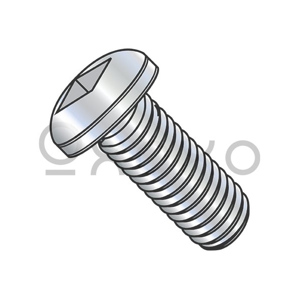 Oxoxo 1/4-20X1/2 Square Pan Machine Screw Fully Threaded Zinc, 4000PK 331524 - main
