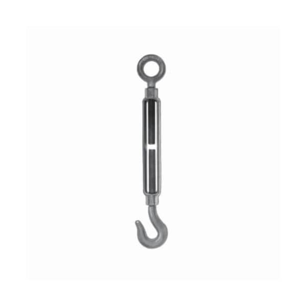 Chicago Hardware Class F Turnbuckle, Hook/Eye, 3/4 in Thread, 5200/3000 lb Working, 6 in Take Up, 15-3/4 in L Close 01748 0 - main