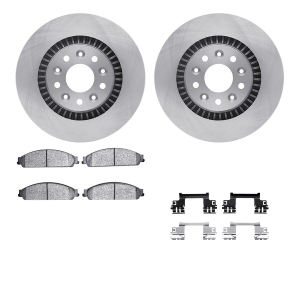 Dynamic Friction Co DFC Brake Rotor with 5000 Brake Pads and Hardware Kit 6512-54401 - main