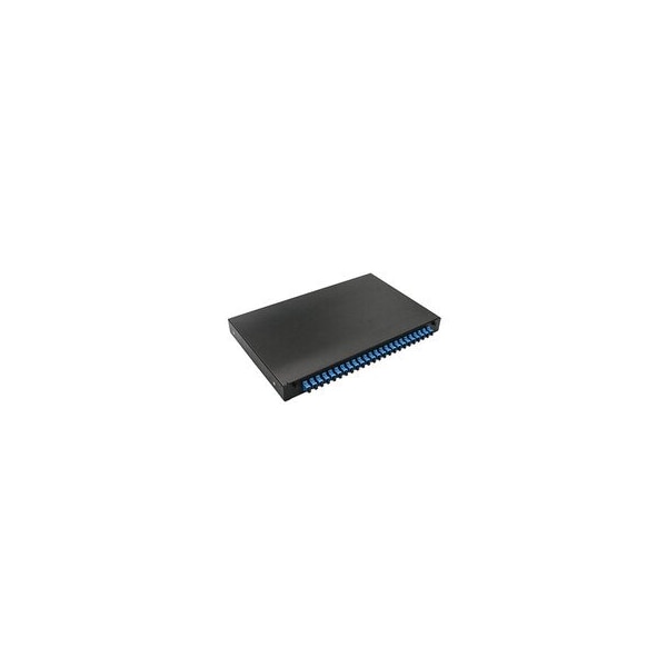 Cable Wholesale 24 Port SC Slide Rack Fiber Optic Patch Panel, 1U, Singlemode, Simplex 68F5-00124 - main
