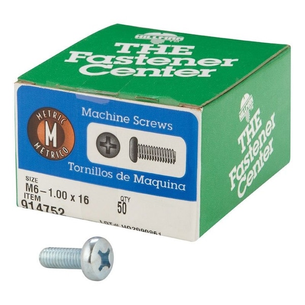 Hillman Phillips Pan Machine Screw, 50 PK 914752 - main